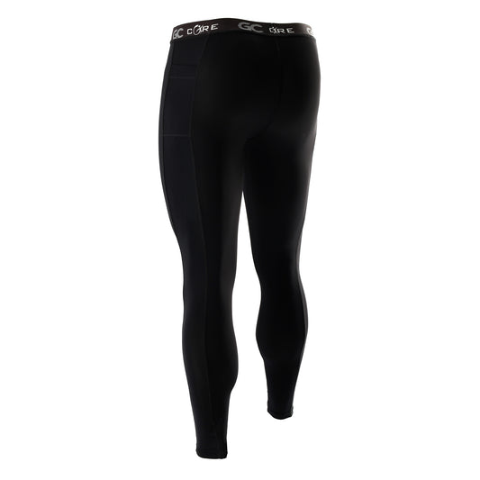 Men's Long Compression Tights - Black