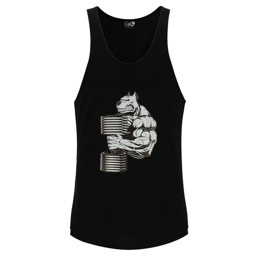 Men's Vest (Dog with Dumbbell)